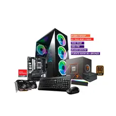 AMD - Torre Gamer RyzeN 7 8700F / RX 7600 8GB / RAM 16GB / 1TB / B650M / 600W 80+