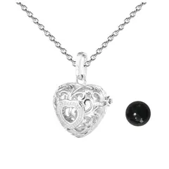 DAYOSHOP - Collar Llamador De Angel Figura Corazon Cascabel + Estuche