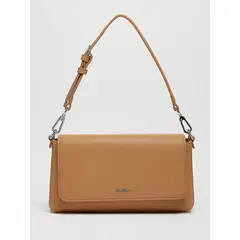 CALVIN KLEIN - Bolso beige de hombro convertible