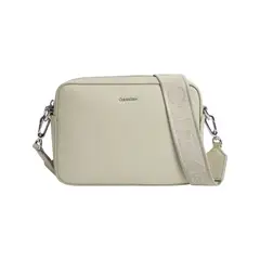 CALVIN KLEIN - Bolso blanco cruzado ck must
