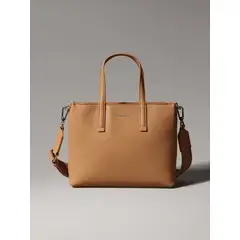 CALVIN KLEIN - Bolso beige tote pequeño