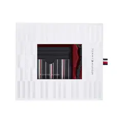 TOMMY HILFIGER - Conjunto multicolor de regalo con llavero y tarjetero de cuero