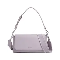 CALVIN KLEIN - Bolso morado de hombro convertible - CK must