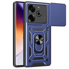 GENERICO - Funda Estuche Case Slider Compatible Con Tecno Pova 6 Azul
