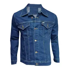 MODA EN CIRCUITO - Chaqueta de Jean para Hombre Azul