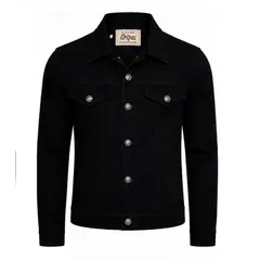 MODA EN CIRCUITO - Chaqueta de Jean Para Hombre Negro