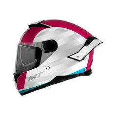 MT HELMETS - CASCO MT THUNDER 4 CERTIFIC ECE2206 TREADS ROSA BRILLO TLL L