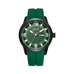 LOIX - Reloj hombre L2153-4 Verde con negro tablero verde