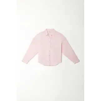 TOPMARK - Camisa clásica rosada para mujer