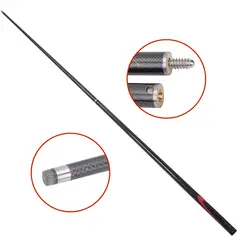 ZOCOCIO - Taco De Billar Semipro Envoltura De Carbono Punta 9 Mm Negro