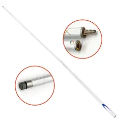 ZOCOCIO - Taco De Billar Semipro Envoltura De Carbono Punta 9Mm Blanco