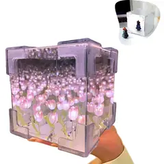 AMERICAN GENERICS - Lampara Tulipanes Infinitos Espejo Nube Producto Diy Regalo