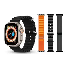 JALTECH - Smartwatch S9 ULTRA con 3 correas intercambiables
