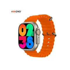 INNOVA - Smartwach Amoled Mobulaa 7 Correas Naranjas H9 Ultra Notificaciones