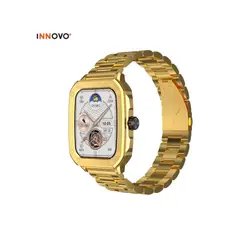 INNOVA - Smartwatch Gold Doble Pulso Mesh Mobulaa In Tw22 Con Asistente De Voz