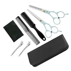 GENERICO - Tijeras profesionales barberia Black Leopard MBlue