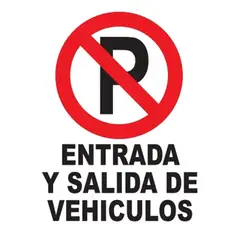 NACIONAL - SEÑALIZACIÓN EN POLIESTIRENO 30X20 PROHIBIDO PARQUEAR VEHICULOS