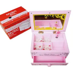 GENERICO - Joyero Caja Musical Rosada Bailarina Ballet Melodia Mozart