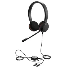 JABRA - Audífonos Diadema Evolve 20 MS Estéreo USB Tipo C / A