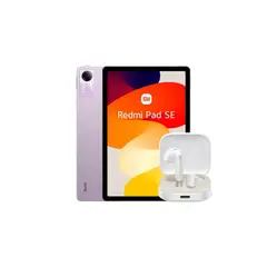 XIAOMI - Tablet Redmi Pad Se 11" 128gb 4gb Ram Android Purpura + Regalo REDMI BUDS 6 ACTIVE - WHITE