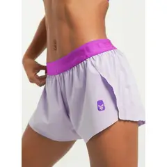NO RULES - SHORT DEPORTIVO RUNNING PERFORMANCE LILA.