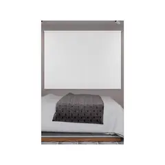 NOVELTY HOME - Cortina Enrollable Blackout LLovizna Blanco110x180 cm