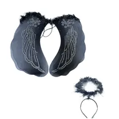 GENERICO - Conjunto de Alas de ángel y Aureola