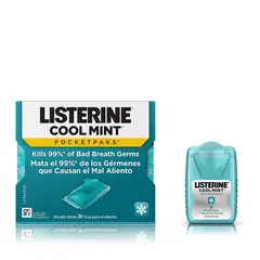 LISTERINE - Cool Mint Pockepaks Mal Aliento laminas