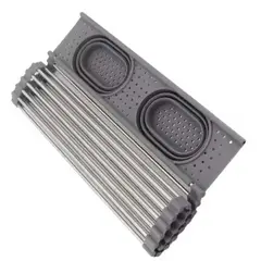 GENERICO - Escurridor de platos plegable multiuso con 2 cestas de almacenamiento