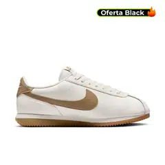 NIKE - Tenis Cortez Leather Hombre-Blanco/Café