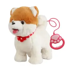 ZHOPI CO - Perro Peluche Para Niños Camina Mueve La Cola Y Saca Lengua