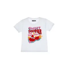 TENNIS - Camiseta estampada blanca para niña