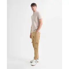 SEVEN SEVEN - Pantalón Cargo Parachute Para Hombre Camel