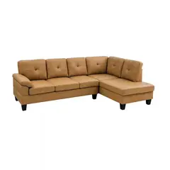 GENERICO - Sofá en L Derecho Sharo Cuerina 250x85x85