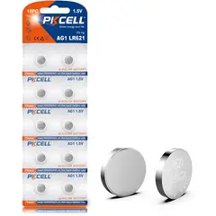 PK - Batería De Botón Alcalina Lr621 Ag1 1.5v Pack X 10 Unidades