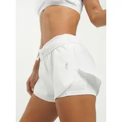 NO RULES - SHORT DEPORTIVO RUNNING BLANCO.