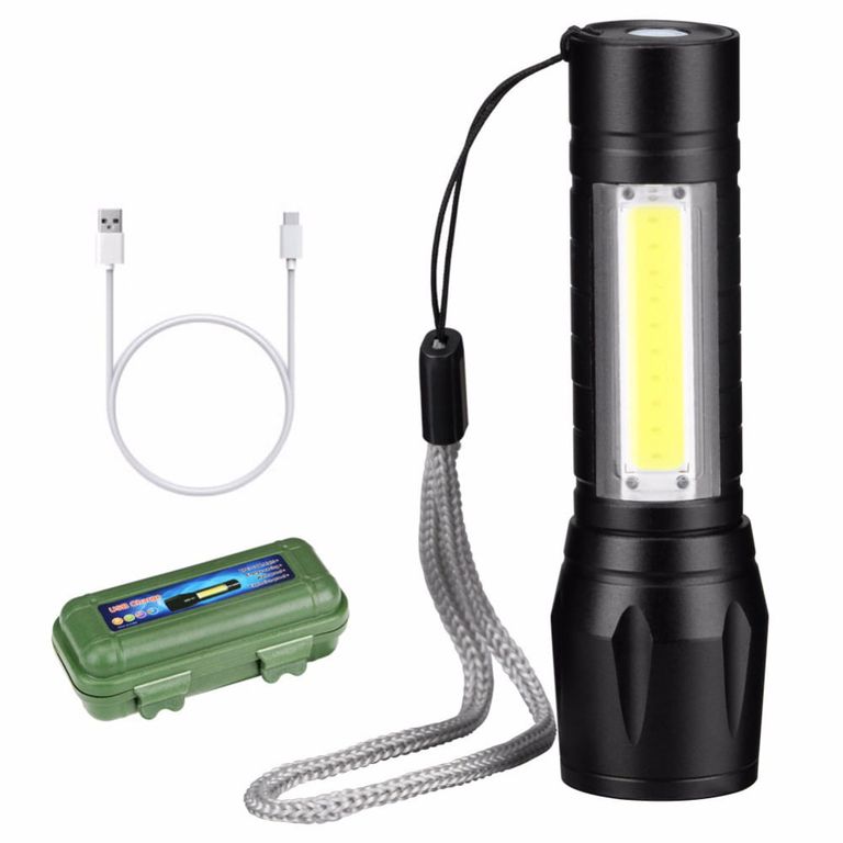 Linterna Led 511 USB 3 Modos de Luz