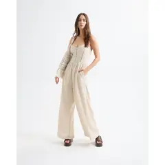 SEVEN SEVEN - Enterizo Para Mujer Manga Sisa Color Beige Marca #28320428