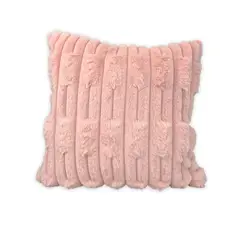 DIMATEX LEON - Cojín Felpa Suave Decorativo Sala Colores 42x42cm Refgos Rosa Gos Cojin