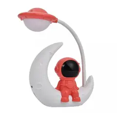 GENERICO - LAMPARA RECARGABLE MEDIA LUNA ASTRONAUTA SENTADO