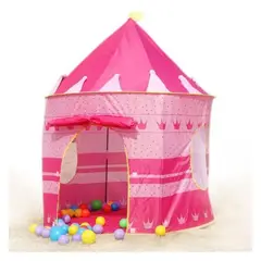 GENERICO - Carpa cohete rosa + Obsequio 50 Pelotas