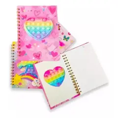 GENERICO - Libreta Agenda CORAZON Pop It + Mini Libreta De Obsequio