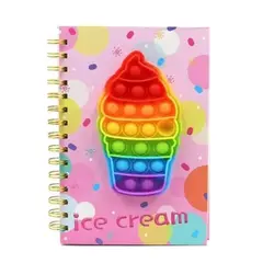 GENERICO - Libreta Agenda helado Pop It + Mini Libreta De Obsequio