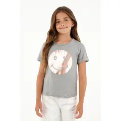 TENNIS - Camiseta cuello redondo con estampado frontal para niña