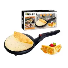 SOKANY - Maquina Eléctrica Crepes Antiadherente Multifunción