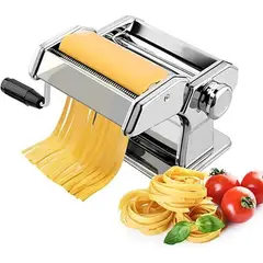 GENERICO - Maquina Hacer Pasta Manual Rollera Spaguetti Ajusta Espesor