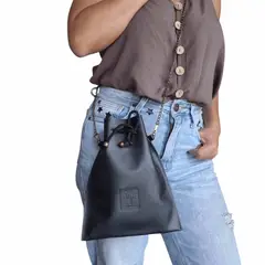 MARLA - Mini Bolso manos libres multiuso cuero 100%