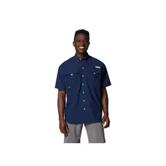 COLUMBIA - Camisa Hombre BAHAMA II S/S SHIRT Azul