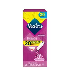NOSOTRAS - Tampones Regular Sin Aplicador X 20 Unidades