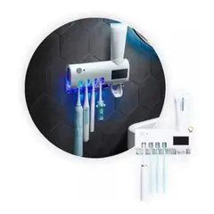 GENERICO - Soporte Cepillos Esterilizador Uv Dispensador Crema Hogar